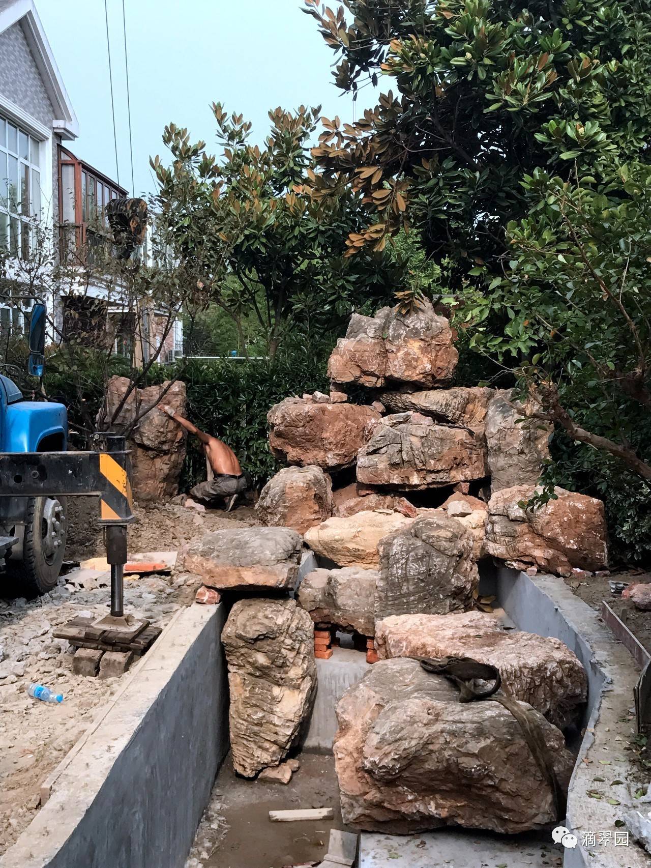 滴翠園林施工現狀